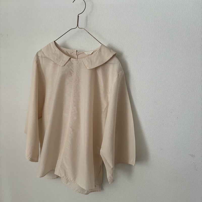 【美品】トゥモローランド コットンシルクマルチストライプ オープンカラーブラウス 美品】トゥモローランド コットンシルクマルチストライプ オープン