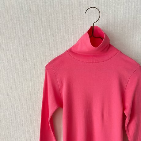 homspun 丸胴テレコタートルネックプルオーバー