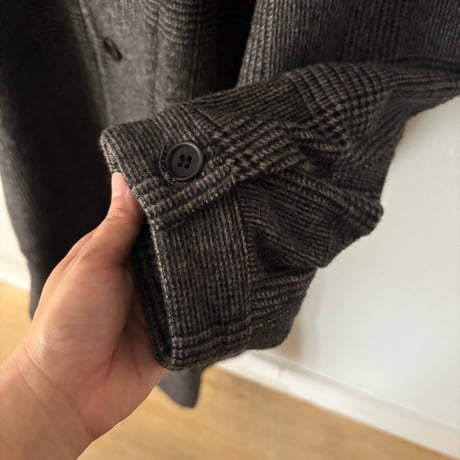 TISSU リニュールビーバーグレンチェック ステンカラーコート・サイズ3