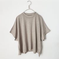 TISSU  リバイバルリネン モックネックドルマンTシャツ