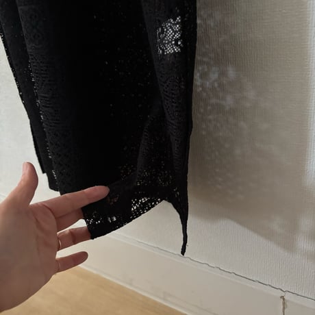 TISSU パッチワークレース スリットワンピース