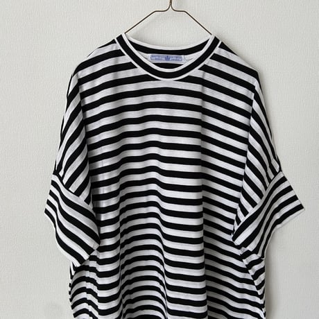 オールドマンズテーラー　GAUZE BOUDER OVERSIZE HALF T SHIRT