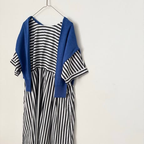 UNIVERSAL TISSU French Pure Linen クルーネック カーディガン