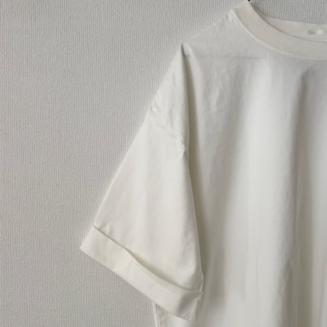OUVERT KANDOU天竺 ロールアップスリーブ プルオーバー