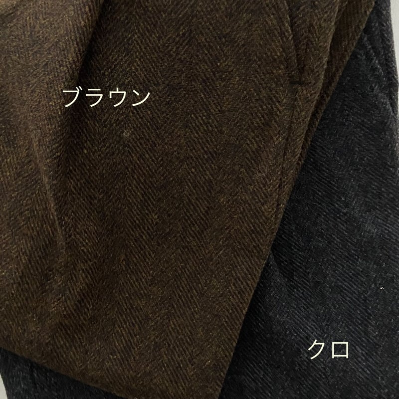 UNIVERSAL TISSU オリジナルウールヘリンボン サロペット | itonowa