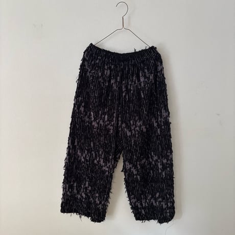qiri   mineral gather wide pants ・クロ