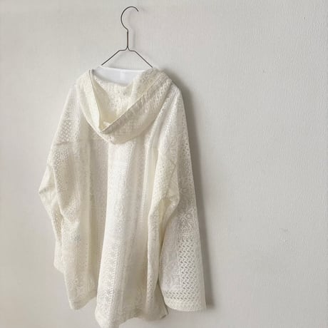 TISSU パッチワークレース パーカー