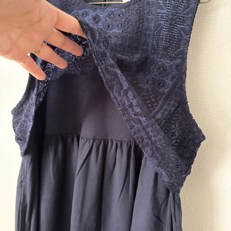 TISSU パッチワークレース コンボワンピース