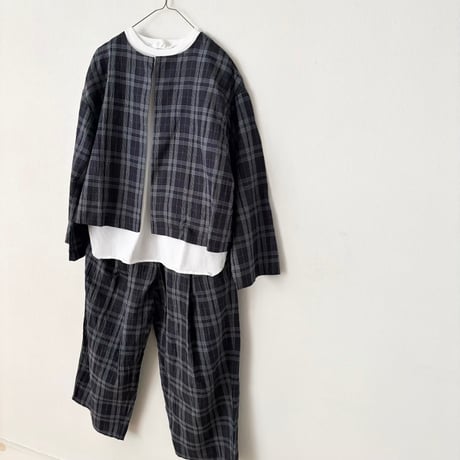 yuni Linen Cotton Polyester washer haori blouse