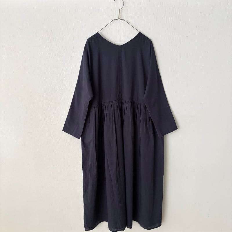 OUVERT コットンラミーローン近江晒 2wayギャザーワンピース | itonowa