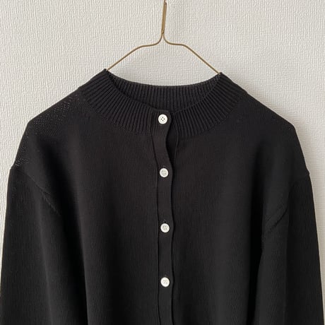 homspun コットンコード10G クルーネックカーディガン