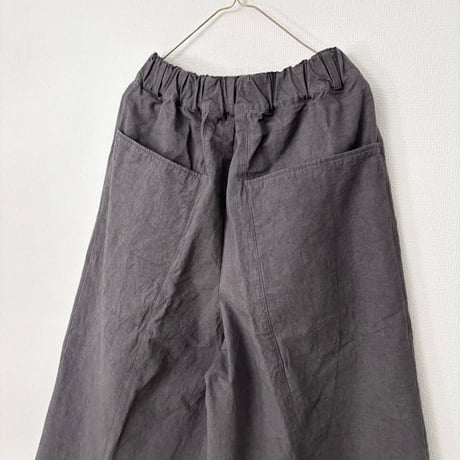 miho umezawa コットンリネンウェザーコクーンパンツ ・charcoal