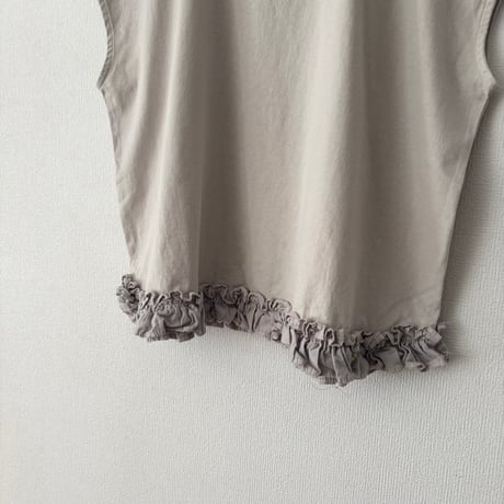 Hands of creation USAコットン ヘムフリルTシャツ