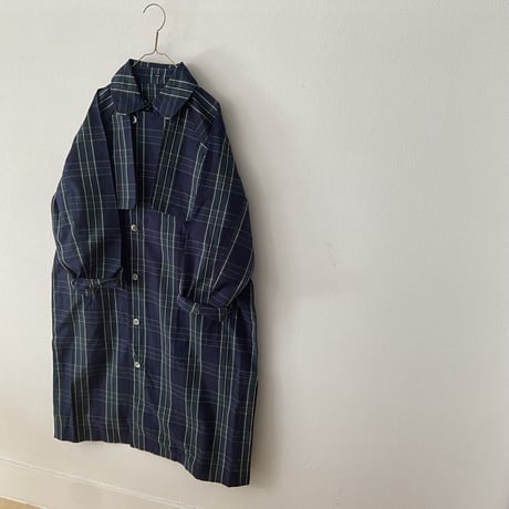 TISSU HIGH DENSITY EFFORTLESS TRENCH  ・ブラックウォッチ