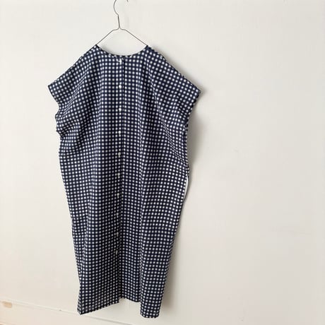 somewearclothing  2wayワンピース　ネイビーギンガム