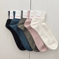 homspun リネン ショートソックス