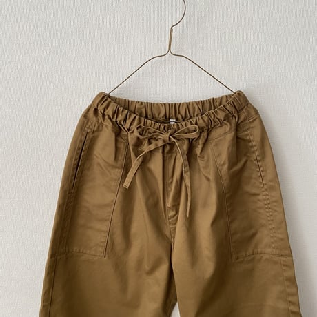 homspun 高密度ウェポンひもワイドパンツ  キャメル