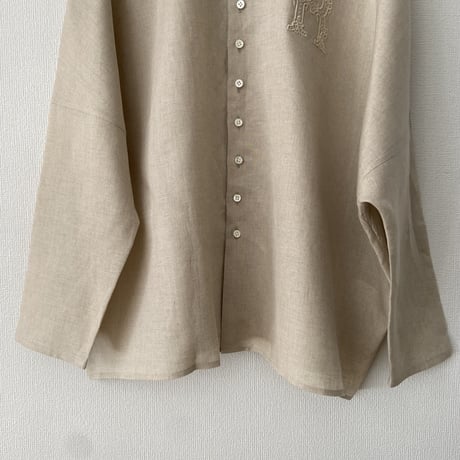 オールドマンズテーラー  EMBROIDERY BUGGY SHIRT