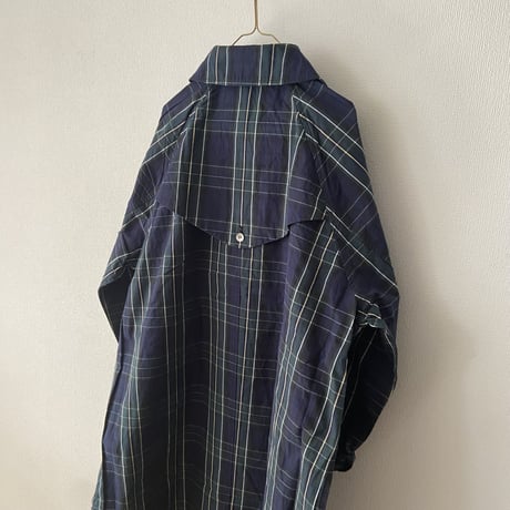 TISSU HIGH DENSITY EFFORTLESS TRENCH  ・ブラックウォッチ