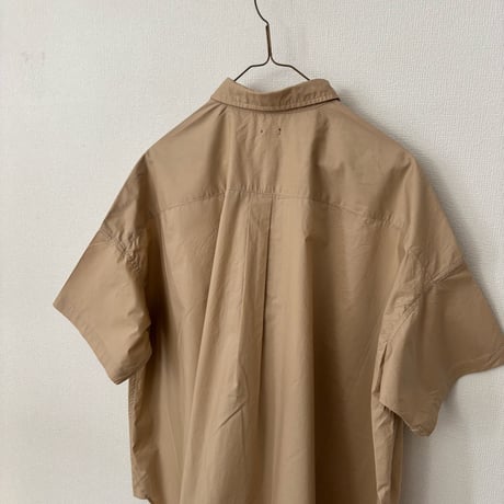 TISSU  ナチュラルタイプライター ボタンダウン半袖シャツ・サイズ1