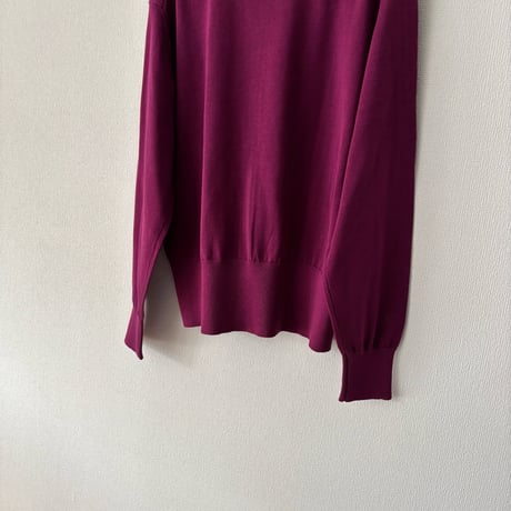 homspun ソフトコンパクトヤーン クルーネックカーディガン