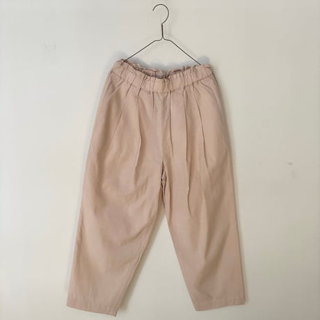 UNIVERSAL TISSU  トリプルワッシャーリネンコットン タックイージーパンツ