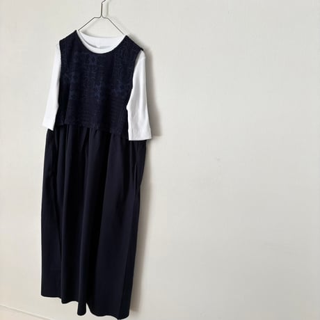 TISSU パッチワークレース コンボワンピース