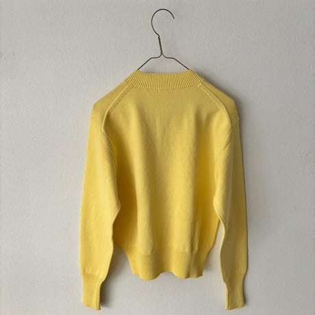 homspun コットンコード10G クルーネックカーディガン