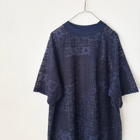 TISSU パッチワークレース スリットワンピース