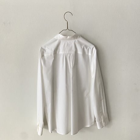 atelier naruse FORMAL コットン丸襟シャツ