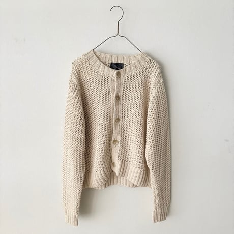 PARIS DE AOUNE   ネパール手編みKNIT クルーネックカーディガン