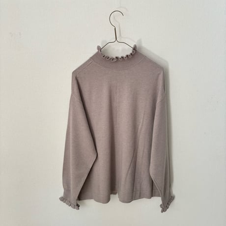 Hands of creation  super merino ポイントフリル2wayカーディガン