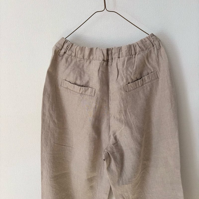 Hands of creation 40/- Twill Linen 起毛 ゆるオーバルパンツ