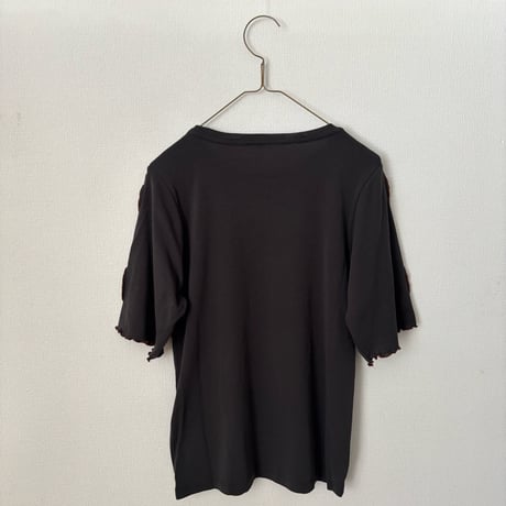 qiri コットン強撚フライス 半袖カットソー