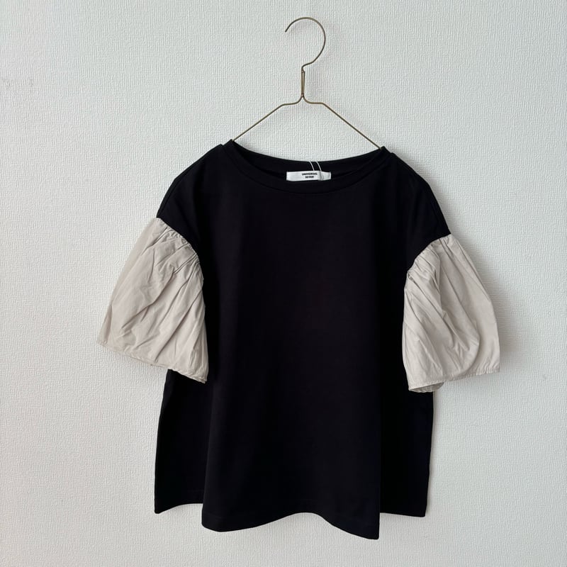 DRAWER ドゥロワー　天竺　シアーパフスリーブ　クルー　プルオーバーシャツ DRAWER ドゥロワー 天竺 シアーパフスリーブ クルー プル