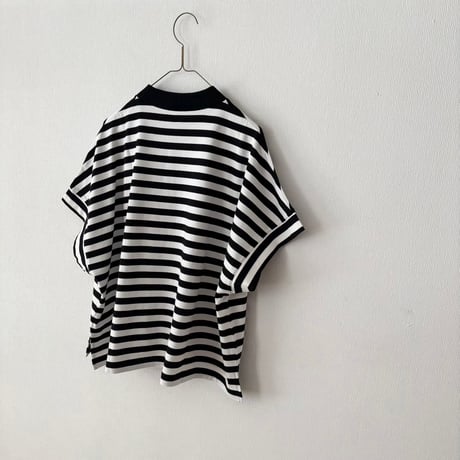 TISSU  クラッシック天竺 モックネックドルマンTシャツ