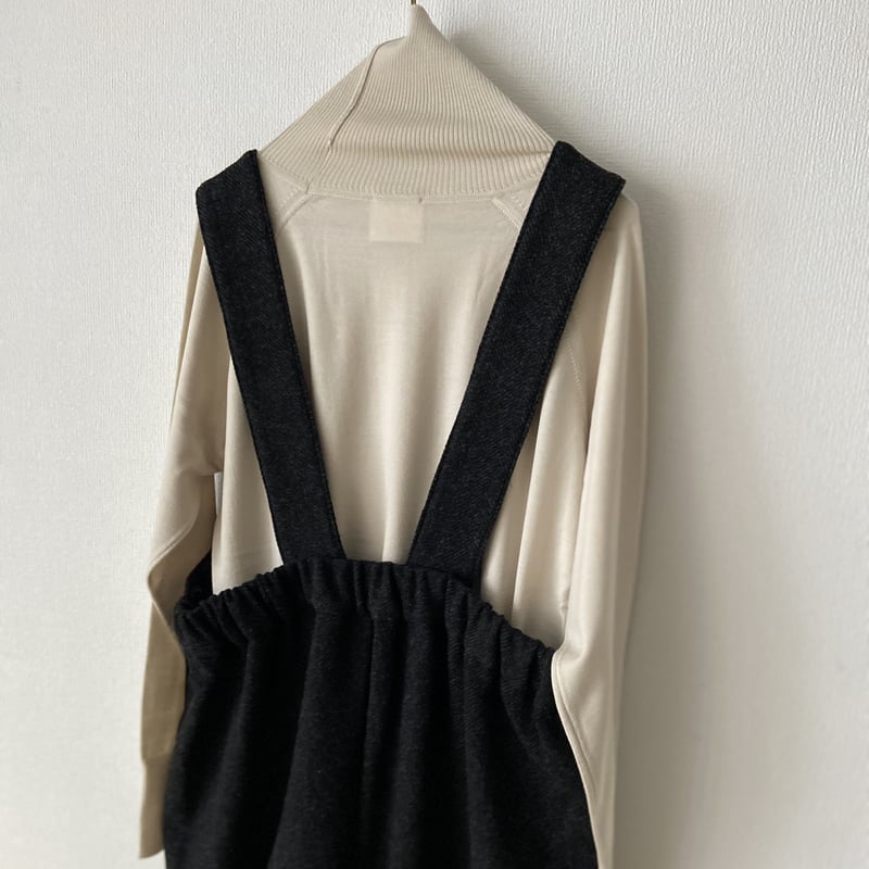 UNIVERSAL TISSU オリジナルウールヘリンボン サロペット UNIVERSAL TISSU オリジナルウールヘリンボン サロペット