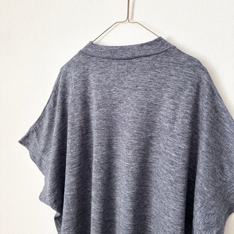 TISSU  リバイバルリネン モックネックドルマンTシャツ