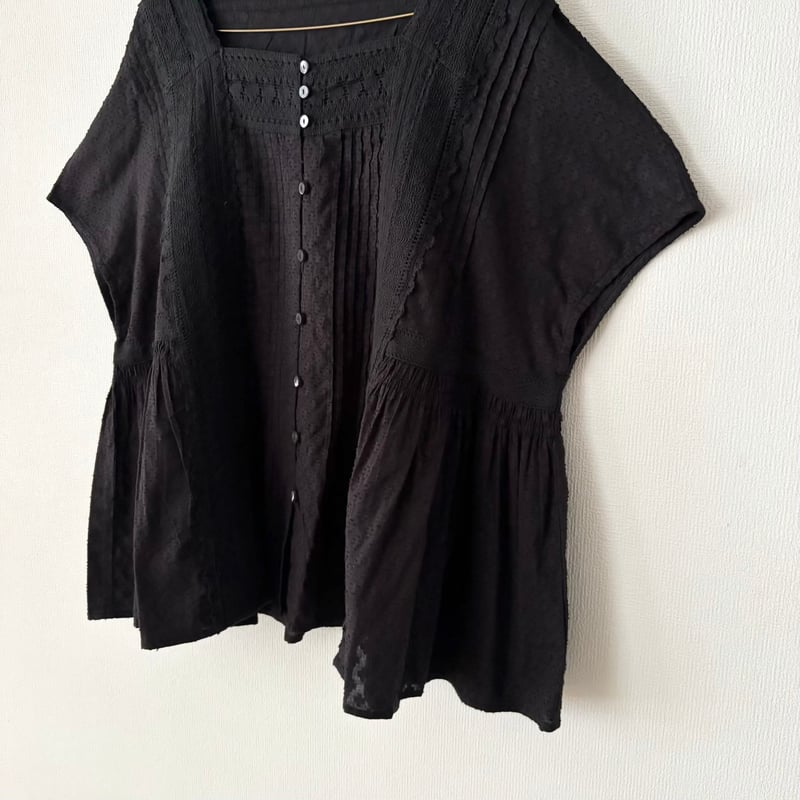 yuni Flower Jacquard×lace ブラウス・クロ | itonowa Lif... yuni 