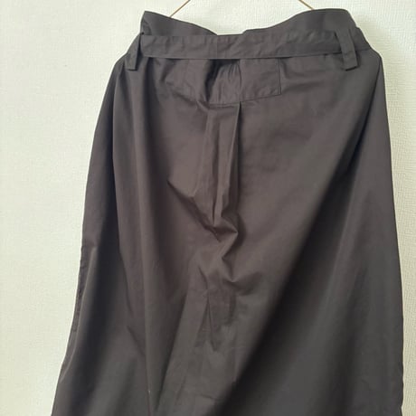 オールドマンズテーラー 　GARMENT DYE TWILL COTTON TIE STRING BOX SKIRT