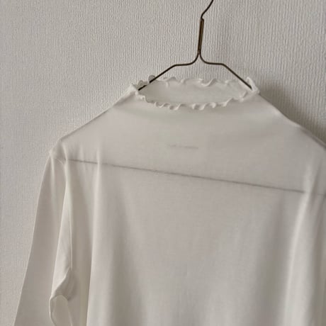 Hands of creation ガス抜きスーパーソフトフライス 6分袖ボトルネックプルオーバー