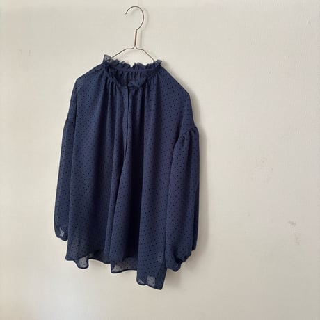somewearclothing  ネックギャザーフリルブラウス