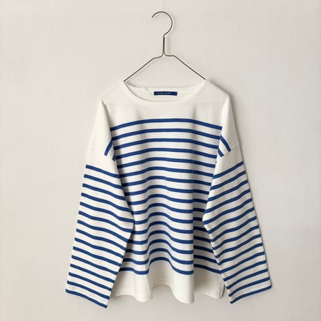NATURAL LAUNDRY　バスクボーダーしかくい広くプルオーバー