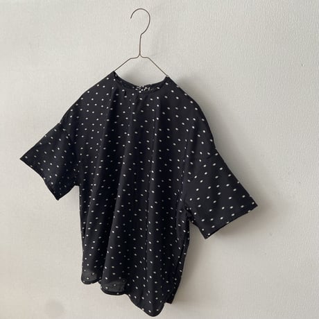 オールドマンズテーラー JACQUARD POLKA DOTS PULL OVER SHIRT
