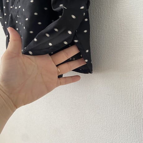 オールドマンズテーラー JACQUARD POLKA DOTS PULL OVER SHIRT