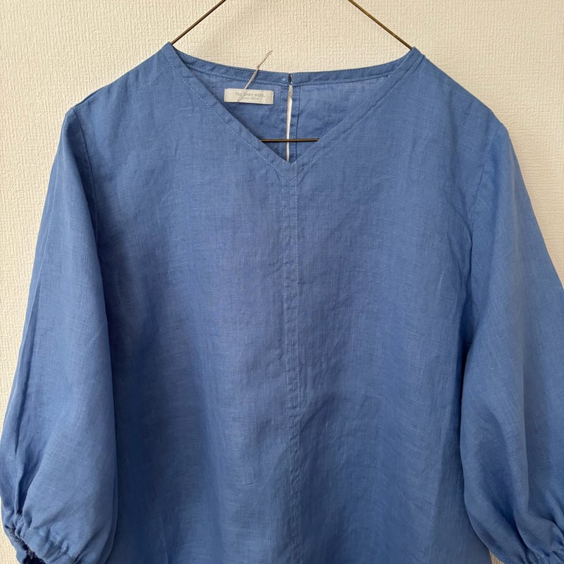 FOG LINEN WORK サーラ ドレス・二ゼル（サックス） | itonowa