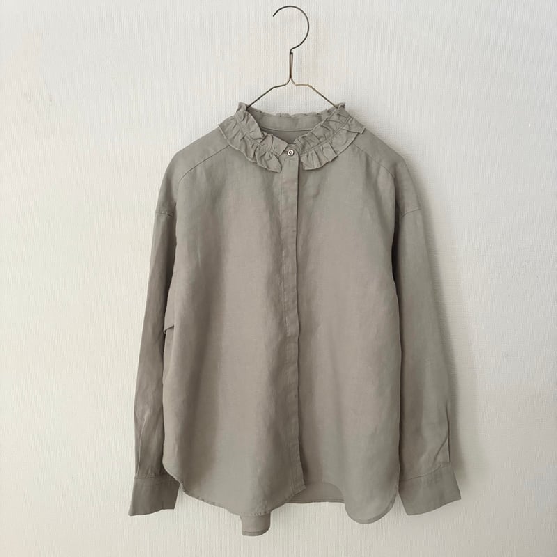 ARMANI COLLEZIONI グレー フリル 半袖 42 メニーフリルブラウス｜PETAL ONLINE（ペタルオンライン）