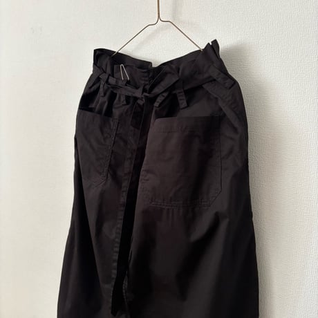 オールドマンズテーラー 　GARMENT DYE TWILL COTTON TIE STRING BOX SKIRT