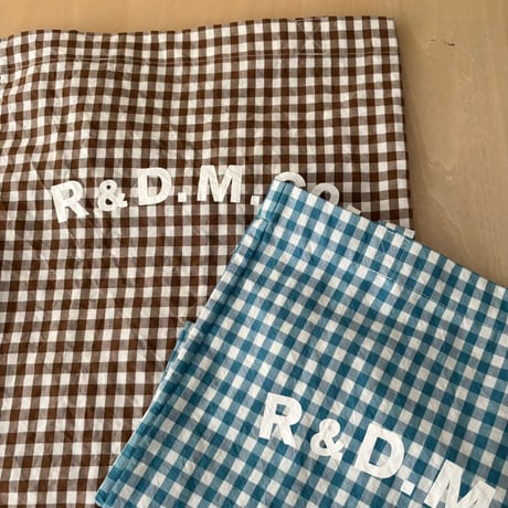 オールドマンズテーラー GINGHAM CHECK TOTE BAG・Peacock