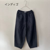Hands of creation 11オンスリネンデニム イージーバルーンパンツ